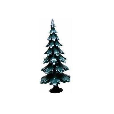 Tannenbaum grün weiss aus Holz 38cm