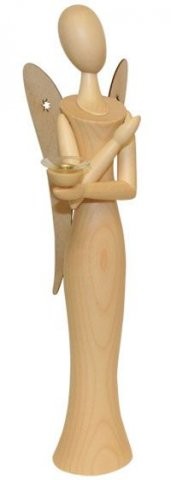 Angel Sternkopf made of maple wood 24.5cm