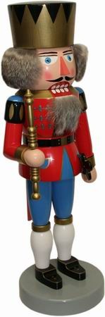 Erzgebirge nutcracker king red 46cm